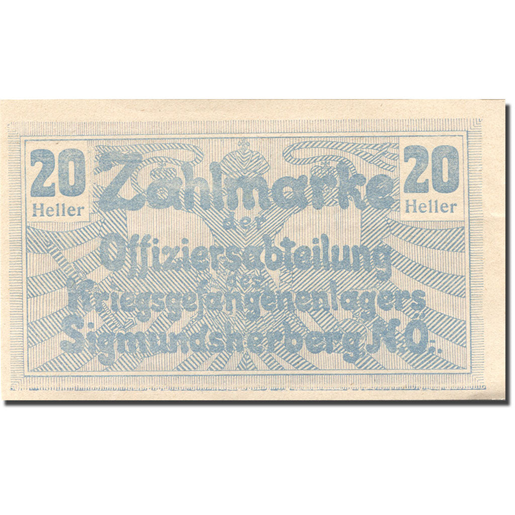 Banknote, Austria, Sigmundsherberg 20Heller valeur faciale UNC(63), Mehl:FS 998