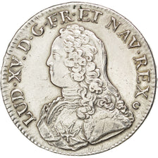 FRANCE, Écu aux branches d'olivier, ECU, 1727, Tours, KM #486.7, EF(40-45), ...
