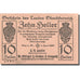 Biljet, Oostenrijk, Oberösterreich, 10 Heller, Blason, SPL, Mehl:FS 692IIb