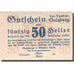 Nota, Áustria, Salzburg, 50 Heller, valeur faciale, 1920 SUP+ Mehl:FS 860I