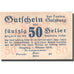 Banknote, Austria, Salzburg, 50Heller, valeur faciale, 1920 UNC(63) Mehl:FS 860I