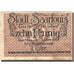 Banconote, Germania, Saarlouis, 10 Pfennig, Blason, 1919, B, Mehl:55.8