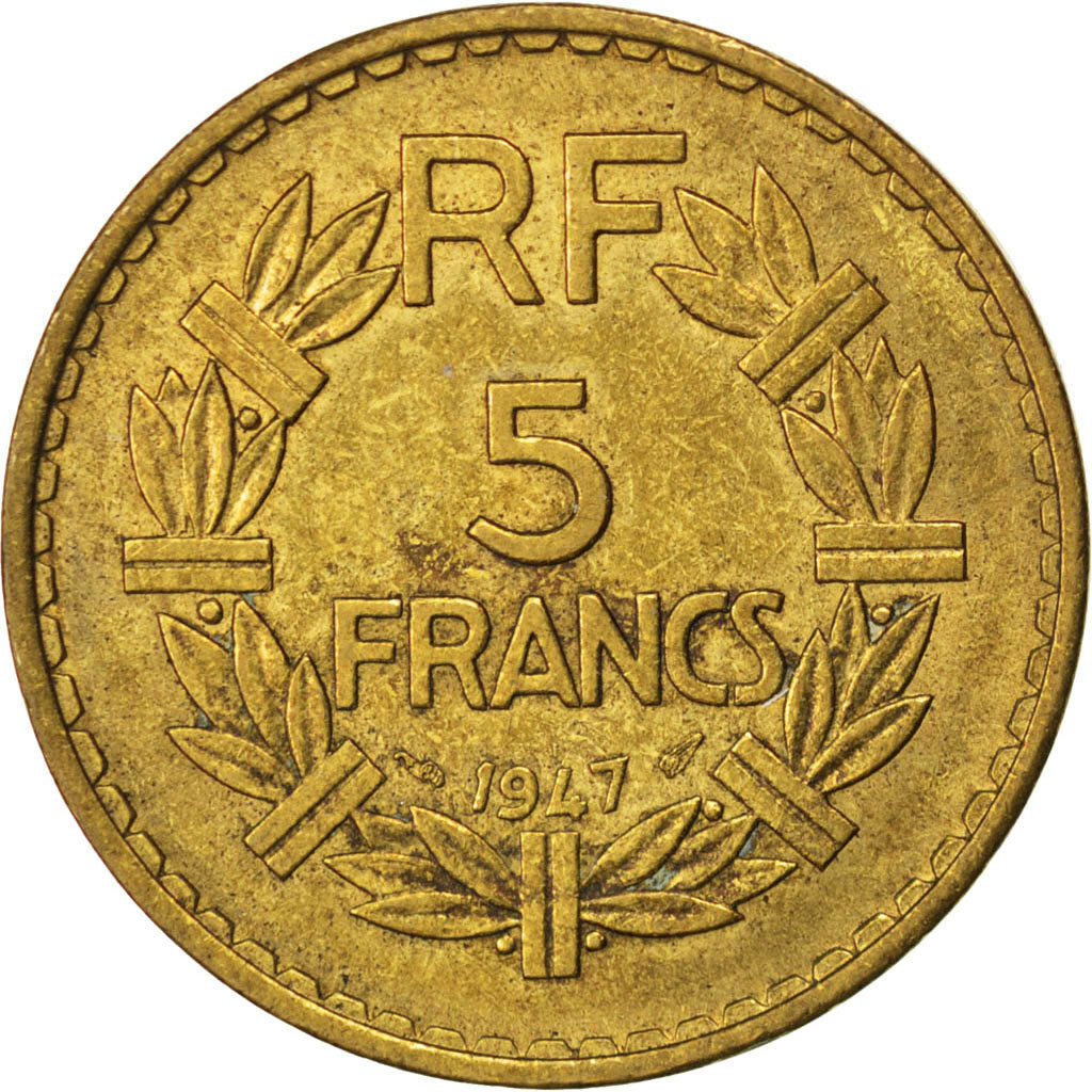 France, Lavrillier, 5 Francs, 1947, Paris, KM:888a.2, PCGS MS64