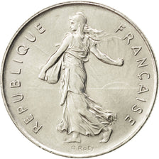Francia, Semeuse, 5 Francs, 1975, SPL, Nichel placcato rame-nichel, KM:926a.1...
