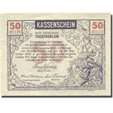 Banconote, Austria, Tausendblum, 50 Heller 1920-09-30, SPL Mehl:FS 1060