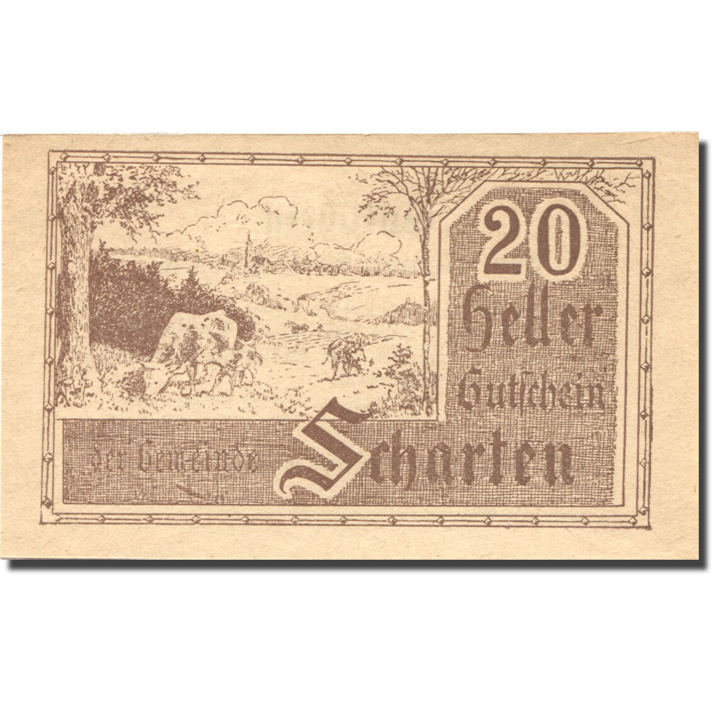 Banknote, Austria, Scharten, 20 Heller, pré 1920-05-02, UNC(63) Mehl:FS 955a