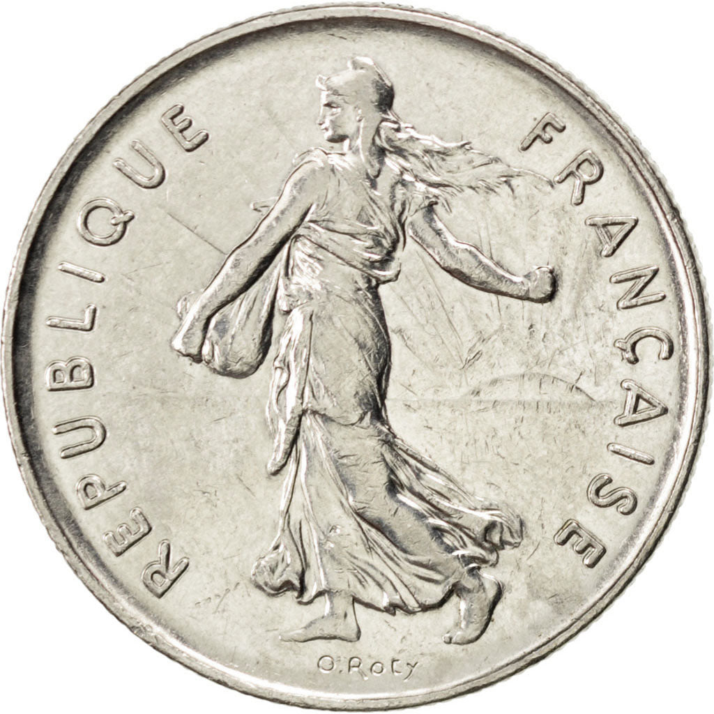 FRANCE, Semeuse, 5 Francs, 1982, Paris, KM #926a.1, AU(50-53), Nickel Clad...
