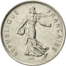 Francia, Semeuse, 5 Francs, 1984, BB, Nichel placcato rame-nichel, KM:926a.1,...
