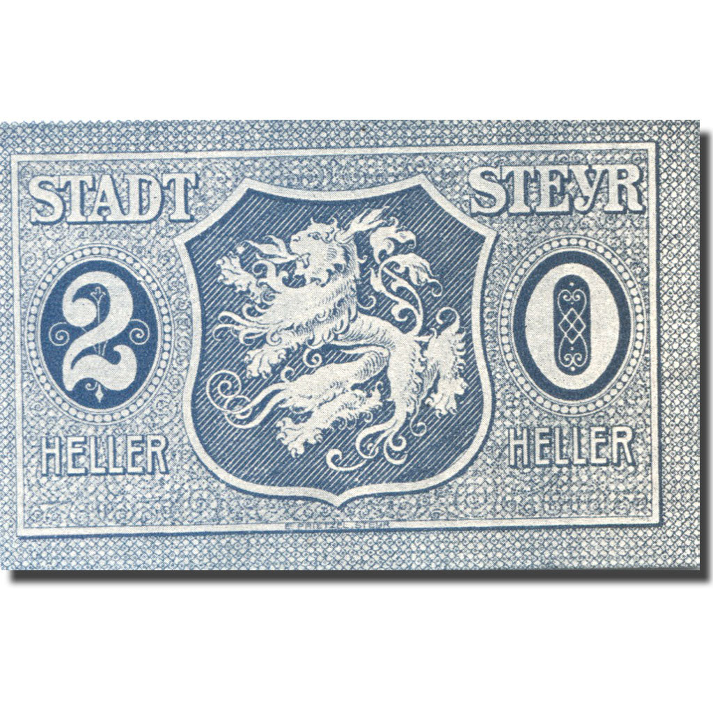 Banknote, Austria, Steyr, 20 Heller, personnage, 1921 UNC(63) Mehl:FS 1034IIb