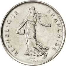 FRANCE, Semeuse, 5 Francs, 1991, Paris, KM #926a.1, AU(55-58), Nickel Clad...