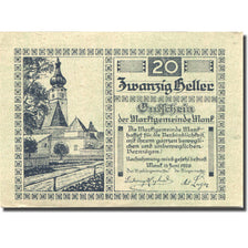 Banknote, Austria, Mank, 20 Heller, Eglise 1920-12-15, UNC(63), Mehl:FS 576b