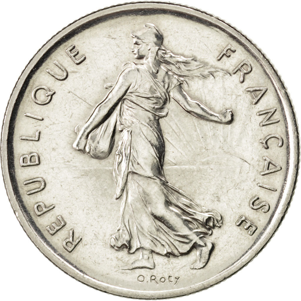 Francia, Semeuse, 5 Francs, 1992, SPL, Nichel placcato rame-nichel, KM:926a.1...