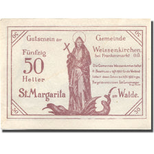 Banknote, Austria, Weissenkirchen, 50 Heller 1920 AU(55-58) Mehl:FS 1157I