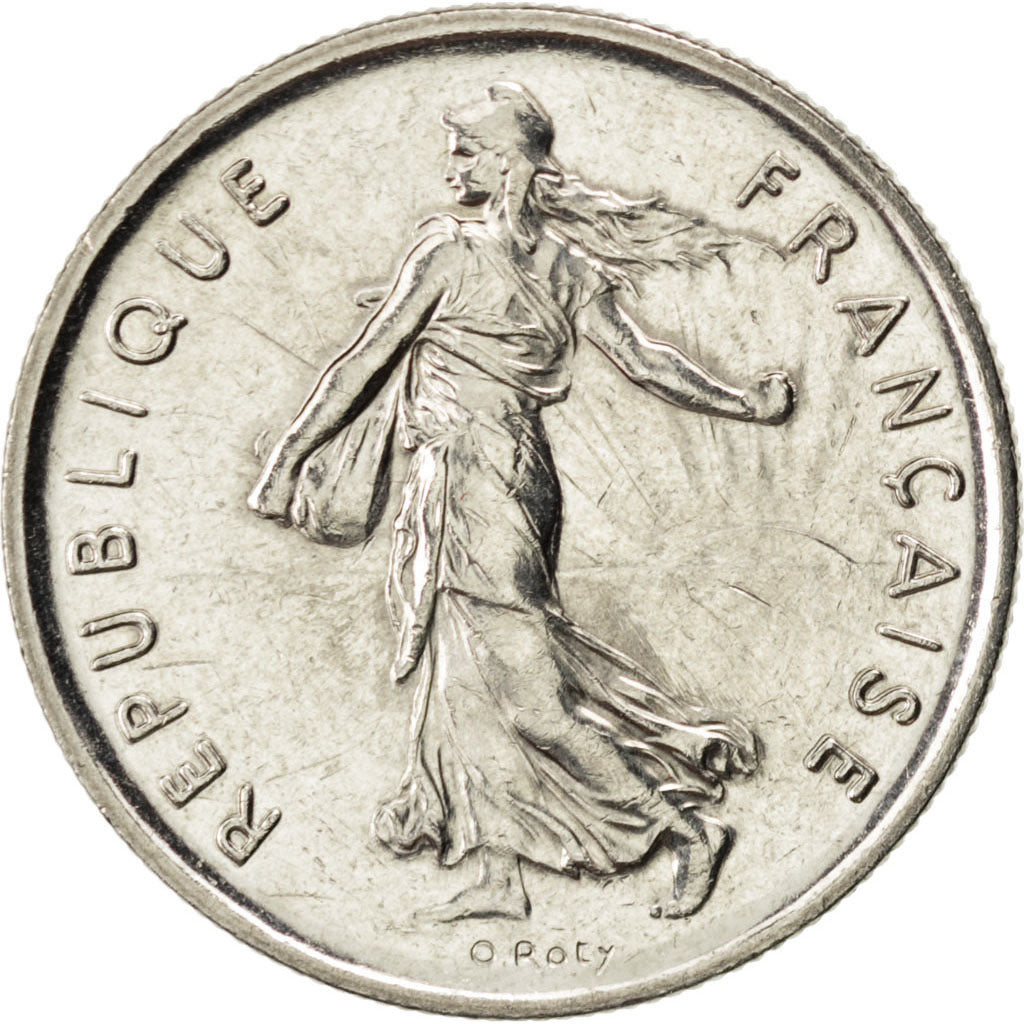 Vème République, 5 Francs Semeuse 1993, KM 926a.1