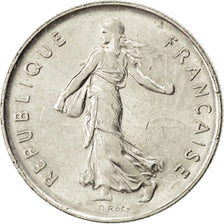 FRANCE, Semeuse, 5 Francs, 1989, Paris, KM #926a.1, AU(55-58), Nickel Clad...