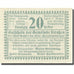 Banknote, Austria, Strassen, 20 Heller, valeur faciale, 1920 UNC(63) Mehl:FS 73