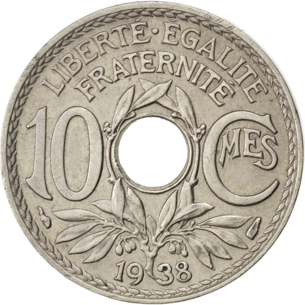 IIIème République, 10 Centimes Lindauer 1938, KM 866a