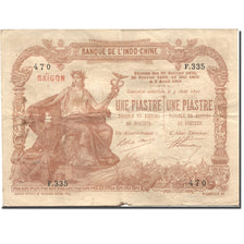Banknot, FRANCUSKIE INDOCHINY, 1 Piastre, Undated (1903-1921), 1891-08-03