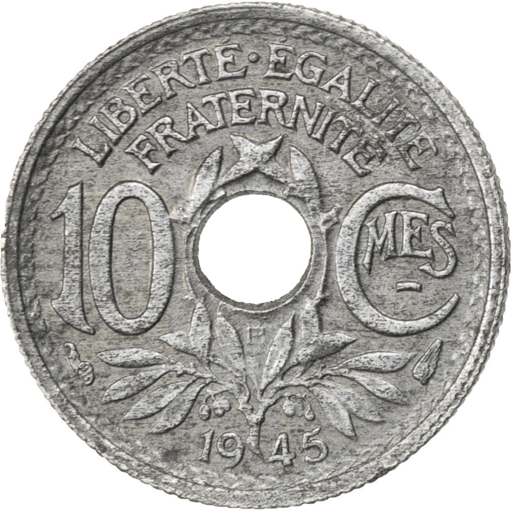FRANCE, Lindauer, 10 Centimes, 1945, Beaumont - Le Roger, KM #906.2, EF(40-45),.