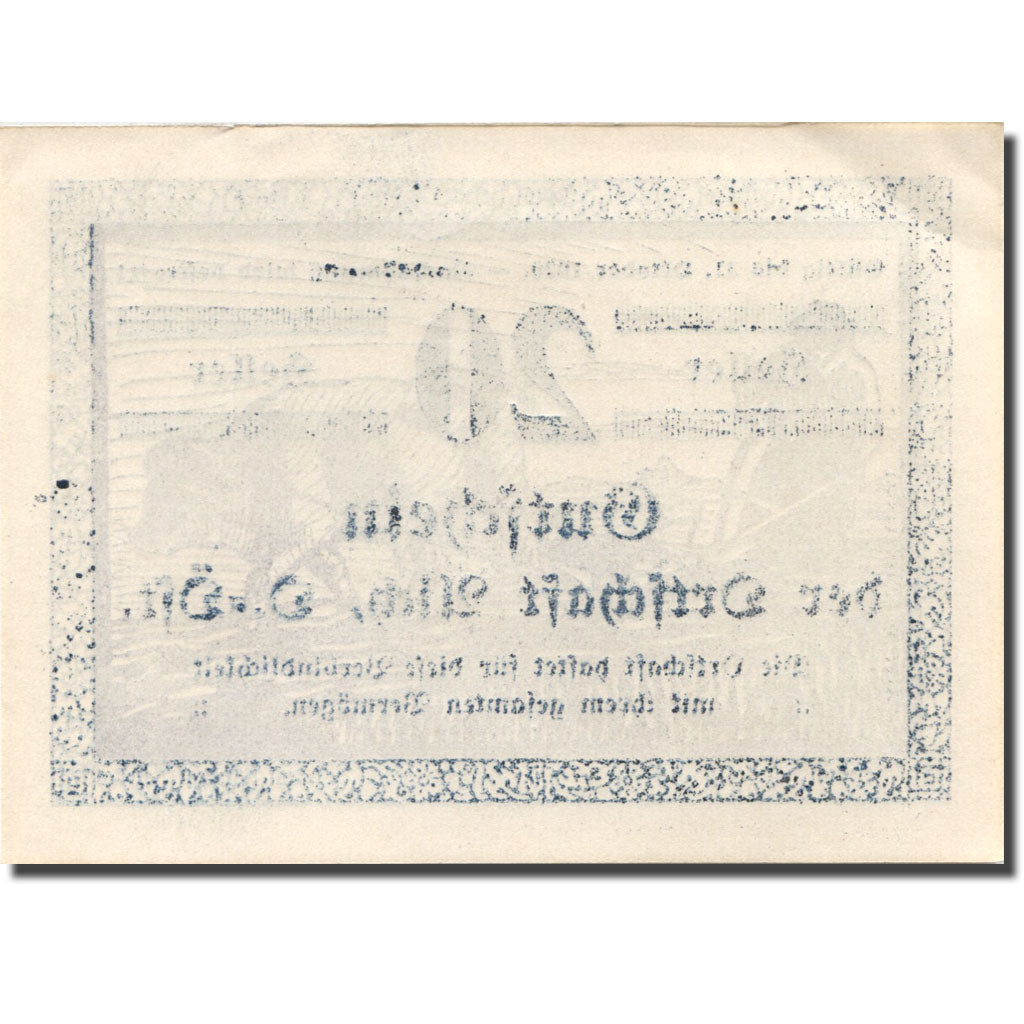 Banknote, Austria, Aich, 20 Heller, agriculteur, 1920 UNC(63) Mehl:FS 10a