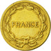 FRANCE, France Libre, 2 Francs, 1944, Philadelphia, KM #905, VF(30-35), Brass,..