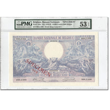 Billete, 10,000 Francs-2000 Belgas, 1929-1942, Bélgica, Specimen, KM:105