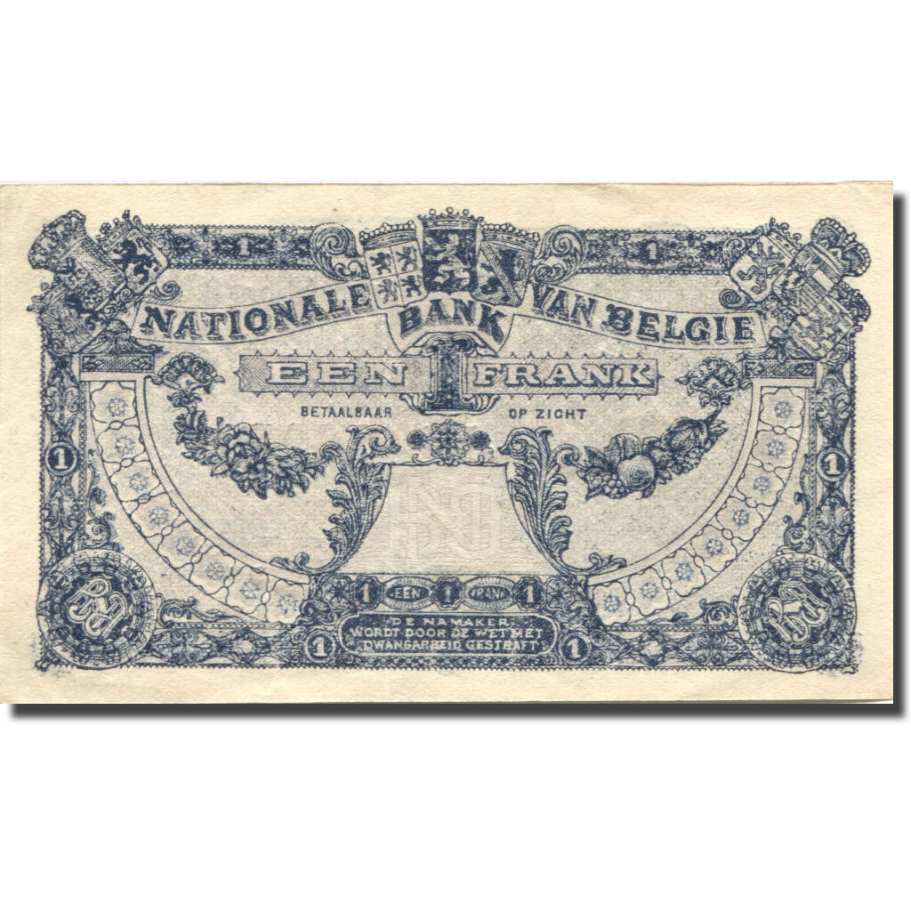 Banknote, Belgium, 1 Franc, 1920, 1920-10-13, KM:92, UNC(63)