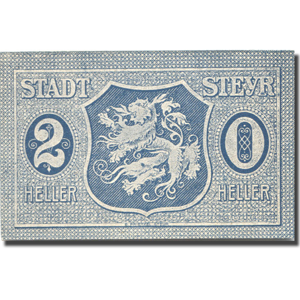 Banknote, Austria, Steyr, 20 Heller, Blason 1, 1921 UNC(63) Mehl:FS 1034Ia