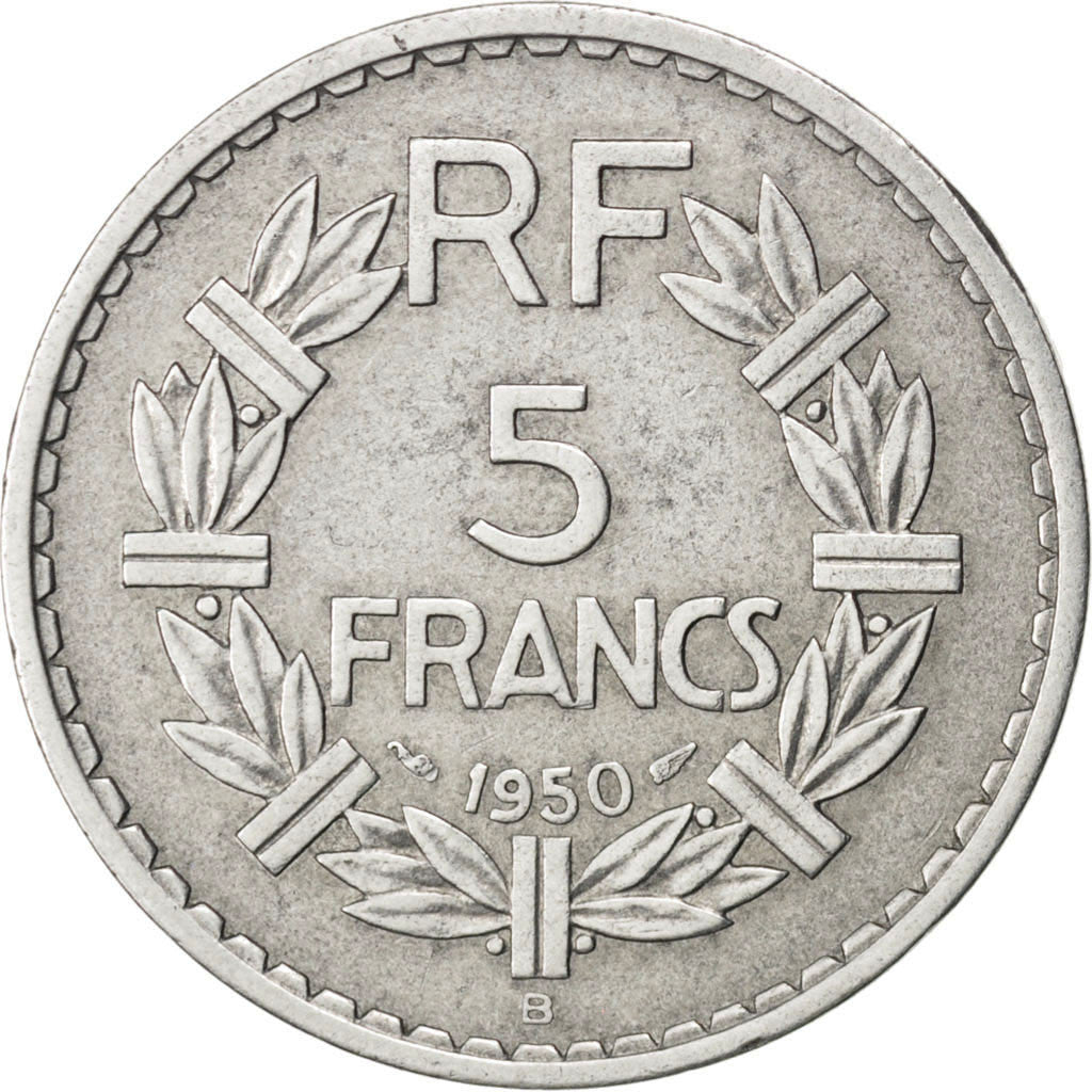 FRANCE, Lavrillier, 5 Francs, 1950, Beaumont - Le Roger, KM #888b.2, EF(40-45),.