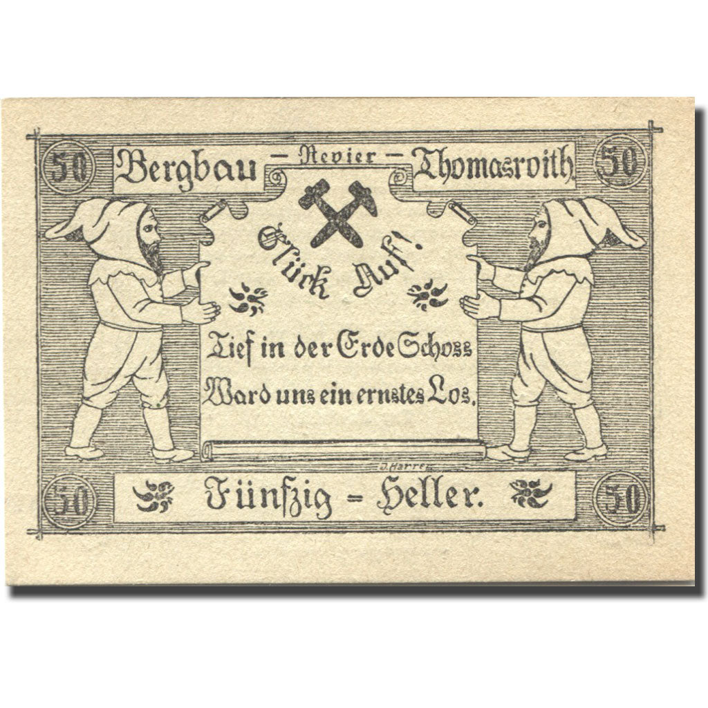 Billete, Austria, Thomasroith, 50 Heller, lutin 1920-12-31, SC,  Mehl:FS 843