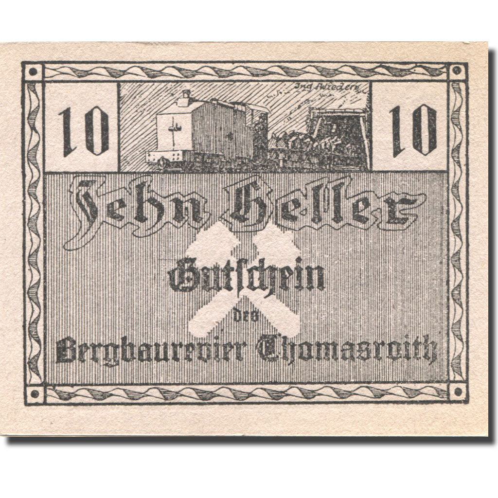Billete, Austria, Thomasroith, 10 Heller, Mine 1920-12-31, SC, Mehl:FS 843