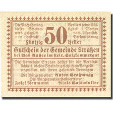 Geldschein, Österreich, Strassen, 50 Heller valeur faciale, 1920 UNZ- Mehl:FS 73