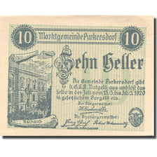 Banknote, Austria, Purkersdorf, 10 Heller, mairie, 1920 UNC(63) Mehl:FS 801b
