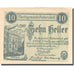 Banknote, Austria, Purkersdorf, 10 Heller, mairie, 1920 UNC(63) Mehl:FS 801b