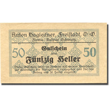 Banknote, Austria, Freistadt, 50 Heller face value UNC(63) yellow Mehl:FS 212