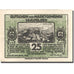 Banknote, Austria, Saalfelden, 25 Heller, montagne, 1920, UNC(63), Mehl:FS 859b