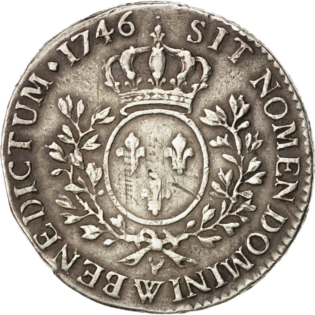 Moneta, Francia, Louis XV, 1/2 Écu au bandeau, 1/2 ECU, 44 Sols, 1746, Lille