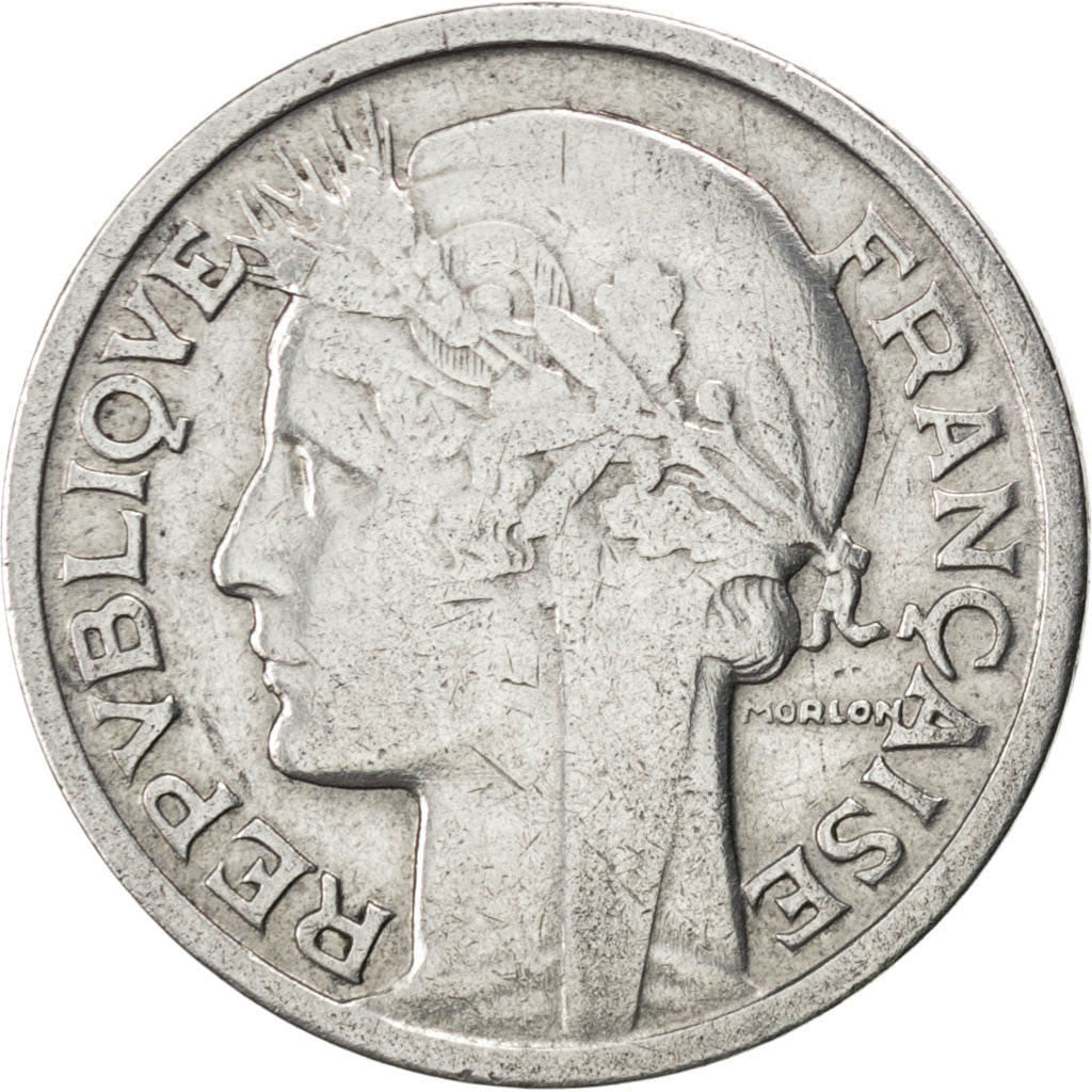 Coin, France, Morlon, 2 Francs, 1941, VF(20-25), Aluminum, KM:886a.1