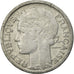 Moneda, Francia, Morlon, 2 Francs, 1945, Beaumont-le-Roger, BC+, Aluminio