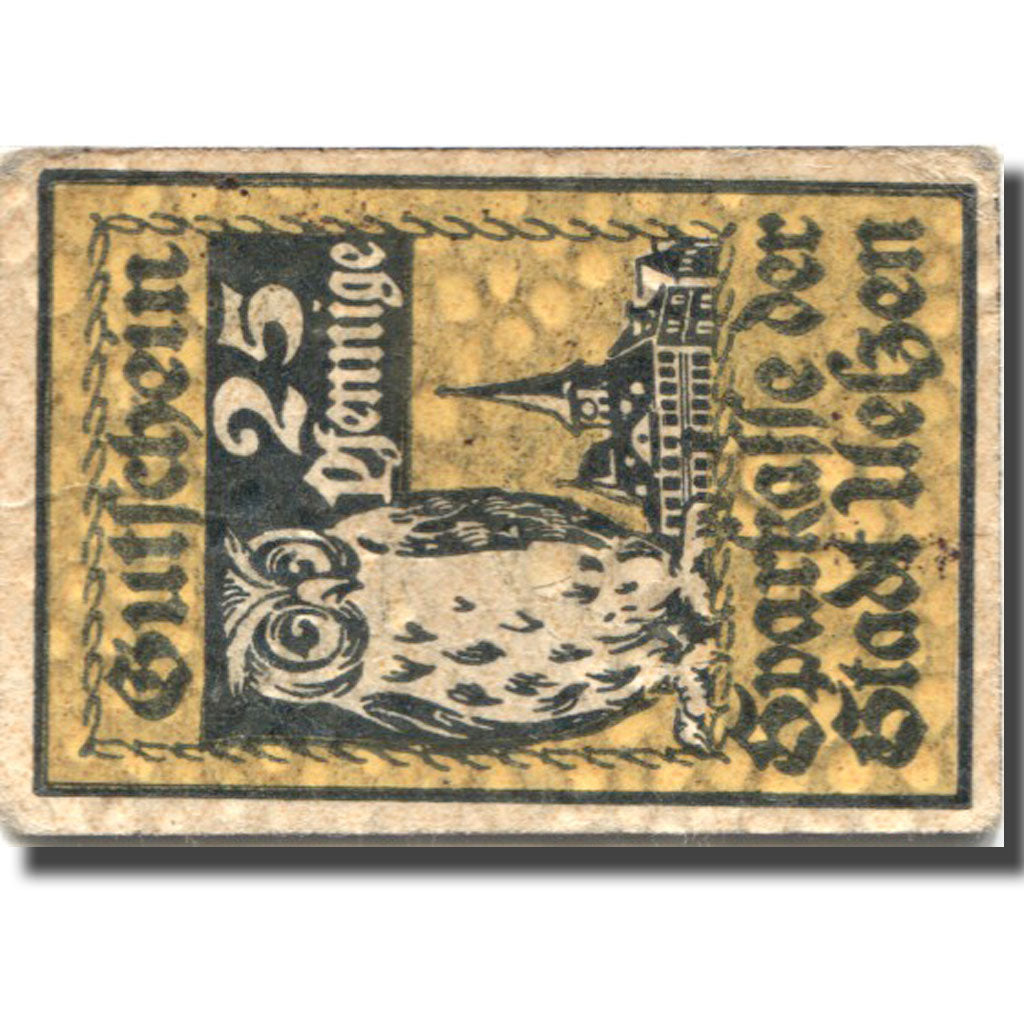 Banknote, Germany, Uelzen, 25 Pfennig, château, 1922 EF(40-45) Mehl:FS U3-6a