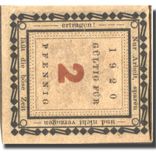 Banknote, Germany, Wasserburg, 2 Pfennig, Lion, 1920, UNC(63), Mehl:1382.3