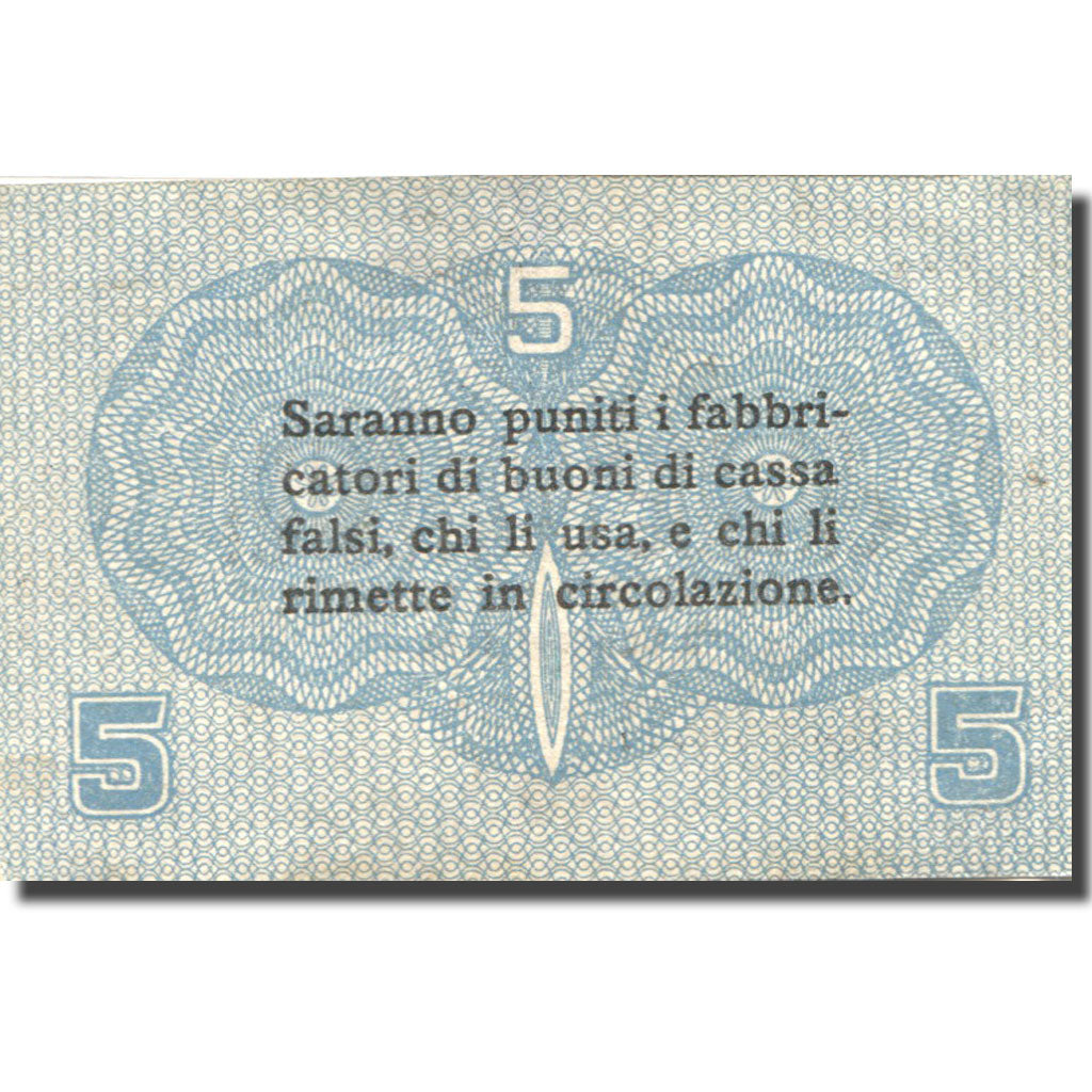 Banknote, Italy, Venezia, 5 Centesimi valeur faciale 1, 1918 UNC(63) Mehl:M-0001
