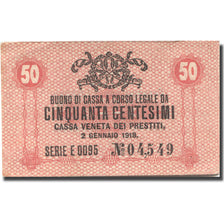 Billet, Italie, Venezia, 50 Centesimi, valeur faciale, 1918 SUP Mehl:M-0003