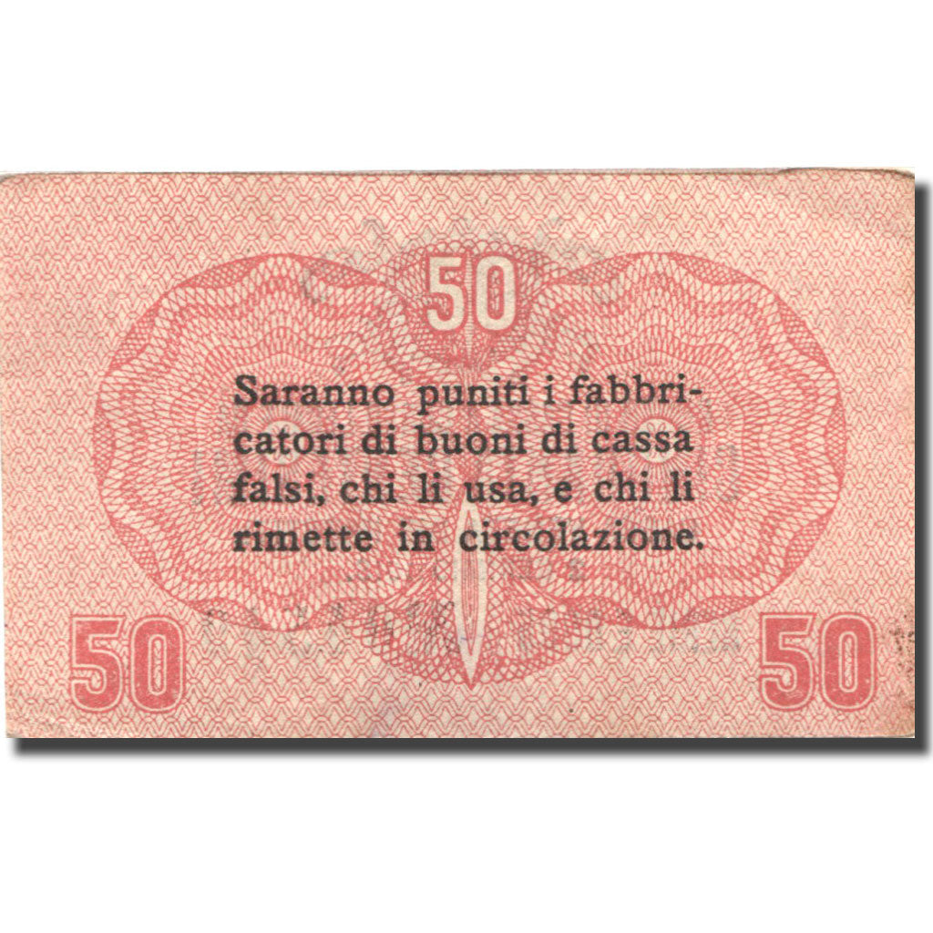 Billet, Italie, Venezia, 50 Centesimi, valeur faciale, 1918 SUP Mehl:M-0003