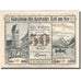 Banknote, Austria, Zell am See, 50 Heller, fleuve, 1920 UNC(63) Mehl:FS 1270II