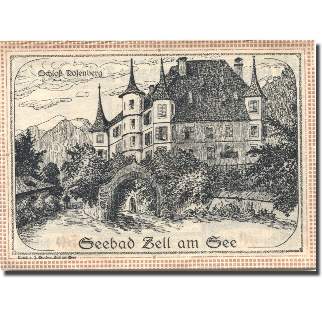 Banknote, Austria, Zell am See, 50 Heller, fleuve, 1920 UNC(63) Mehl:FS 1270II