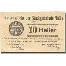 Banknote, Austria, Tulln, 10 Heller, valeur faciale, 1920 UNC(63) Mehl:FS 1083I