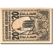 Banknote, Austria, Oeblarn, 20 Heller, Eglise, 1920 UNC(63) Mehl:FS 700IIa