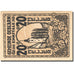 Banknote, Austria, Oeblarn, 20 Heller, Eglise, 1920 UNC(63) Mehl:FS 700IIa