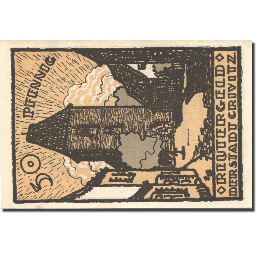 Banknote, Germany, Crivitz, 50 Pfennig, Eglise, 1922 UNC(63) Mehl:247.2